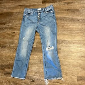Vervet jeans size 31 distressed high rise